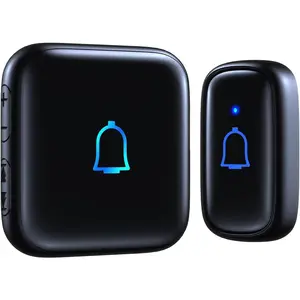 Classroom  Doorbell IP66  Door  Ringer Loud 1000Ft Doorbell 66 Chimes Mute Mode 115dB 7-Level Vol Electric Door  Kits for  Bedroom Office  Teachers & Hearing-Impaired