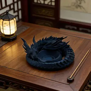 Dragon Guardian Desktop Storage Tray, Practical Organizer for Keys, Coins, Rings, Daily Essentials, Jewelry Tray, Desk Accessory