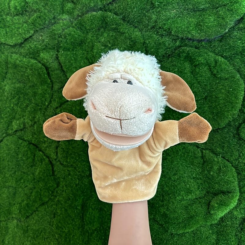 Cute Sheep Puppet Funny Ranch Animal Hand Puppets Cute Soft Stuffed Sheep Puppet Story Toy Puppets Role Play Show Game Storytelling Interactive Entertainment Playtime Fun Birthday Gifts