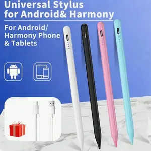 Universal Aluminum Capacitive Touch Pen, Compatible with iOS, Android, Windows, Rechargeable, Fits Samsung, Apple Devices