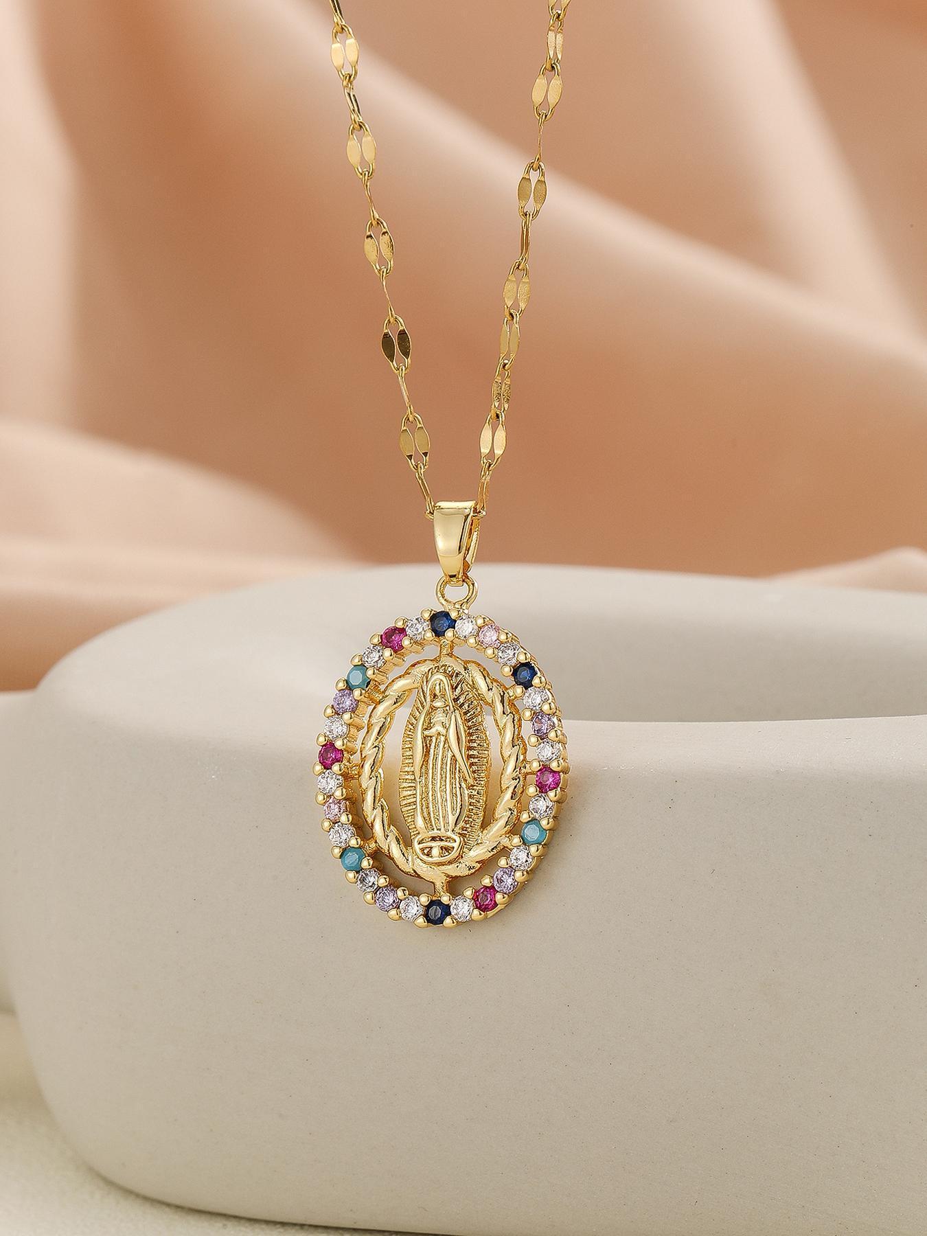 Elegant Rhinestone Decorated Pendant Necklace for Women, Fashion Jewelry for Party, Daily Clothing Decor, Trendy All-match & Exquisite Jewelry for Birthday Gift, Statement Necklace, Bling Necklace, Daily Wear Necklace, Jewelry Gifts