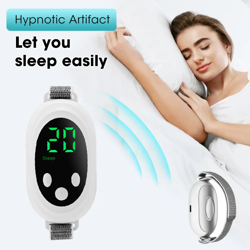 EMS Sleep Aid Device Microcurrent Sleep Aid Machine Sleep Instrument for Insomnia Stress Anxiety Relief Palm Pulse Massager