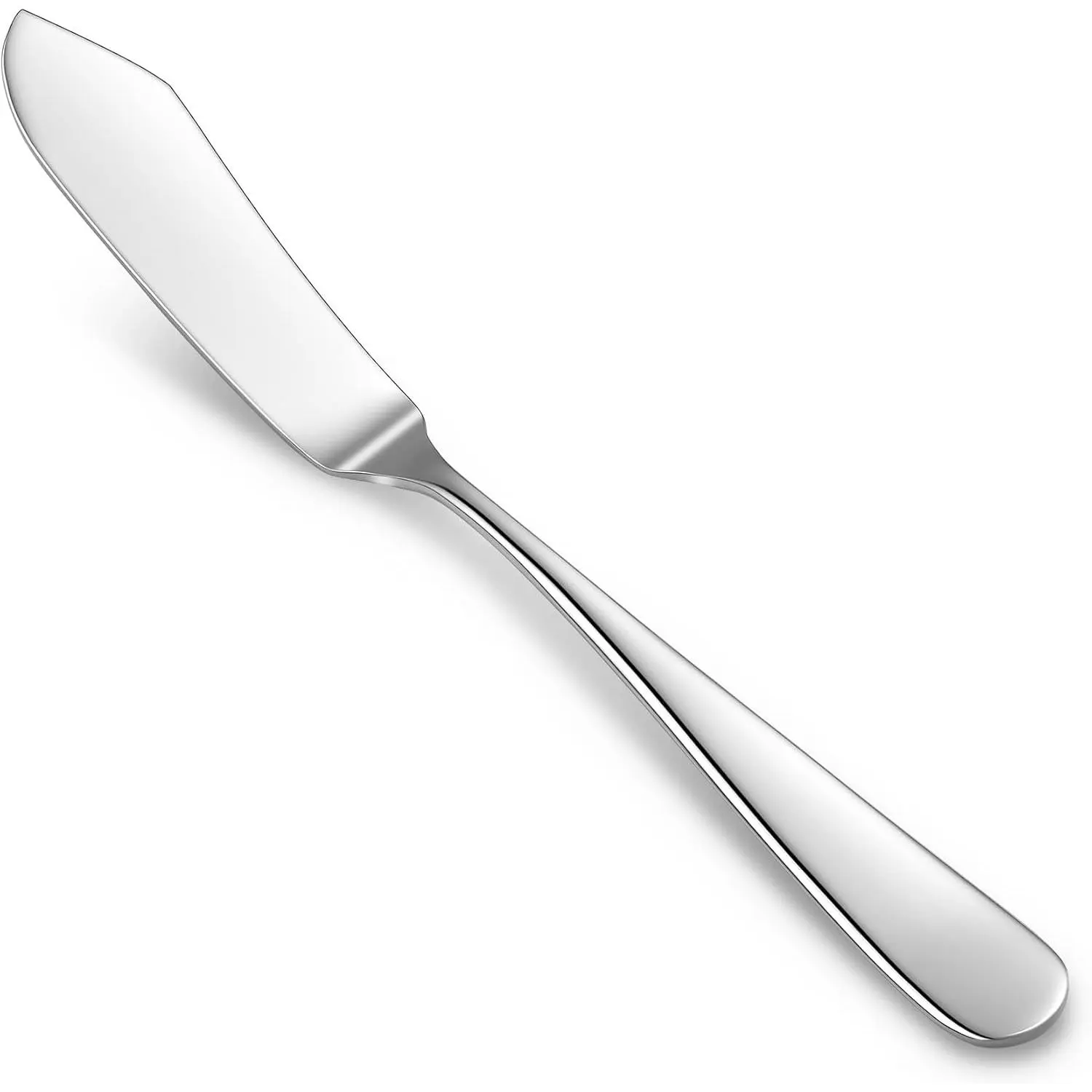 Premium Louise 4-Piece 7-Inch Butter Knife Set (Smooth) | 18/10 Stainless Steel Butter Knives; Smooth Spreading Edges; Rust-Resistant; Comfortable Grip; Dishwasher Safe