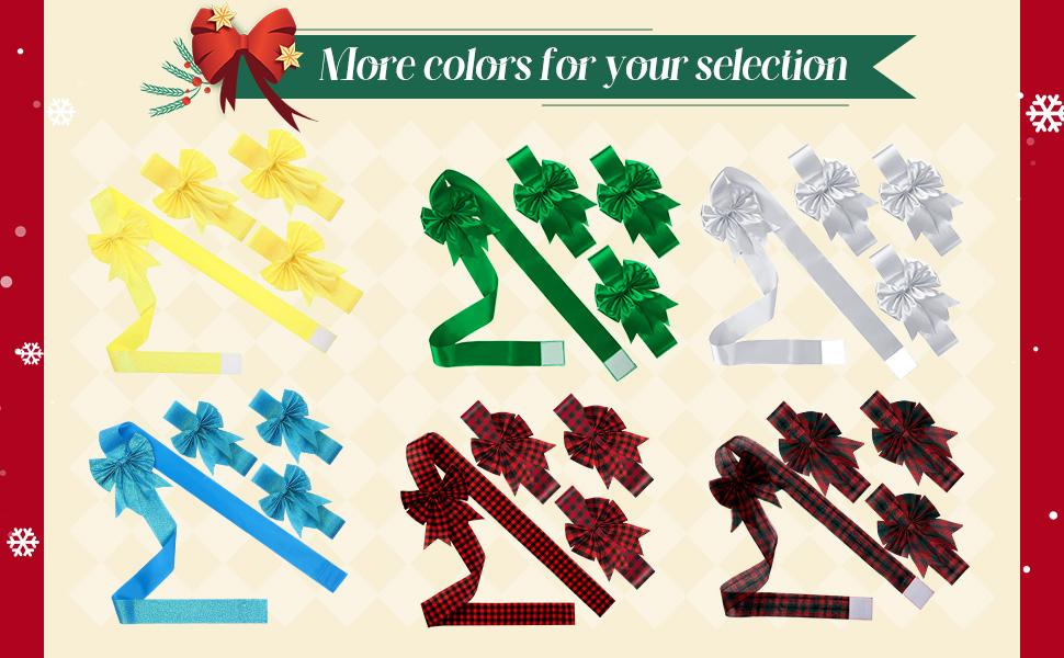 SUNDAY MIRTH 7 Pieces Christmas Cabinet Door Ribbon Bow Large Christmas Door Bow Christmas Cabinet Festive Ribbons Cabinet Bows Christmas Tree Bow Christmas Wreath Bow SUNDAY MIRTH 7 Pieces Christmas Cabinet Door Ribbon Bow Large Christmas Door Bow Christmas Cabinet Festive Ribbons Cabinet Bows Christmas Tree Bow Christmas Wreath Bow