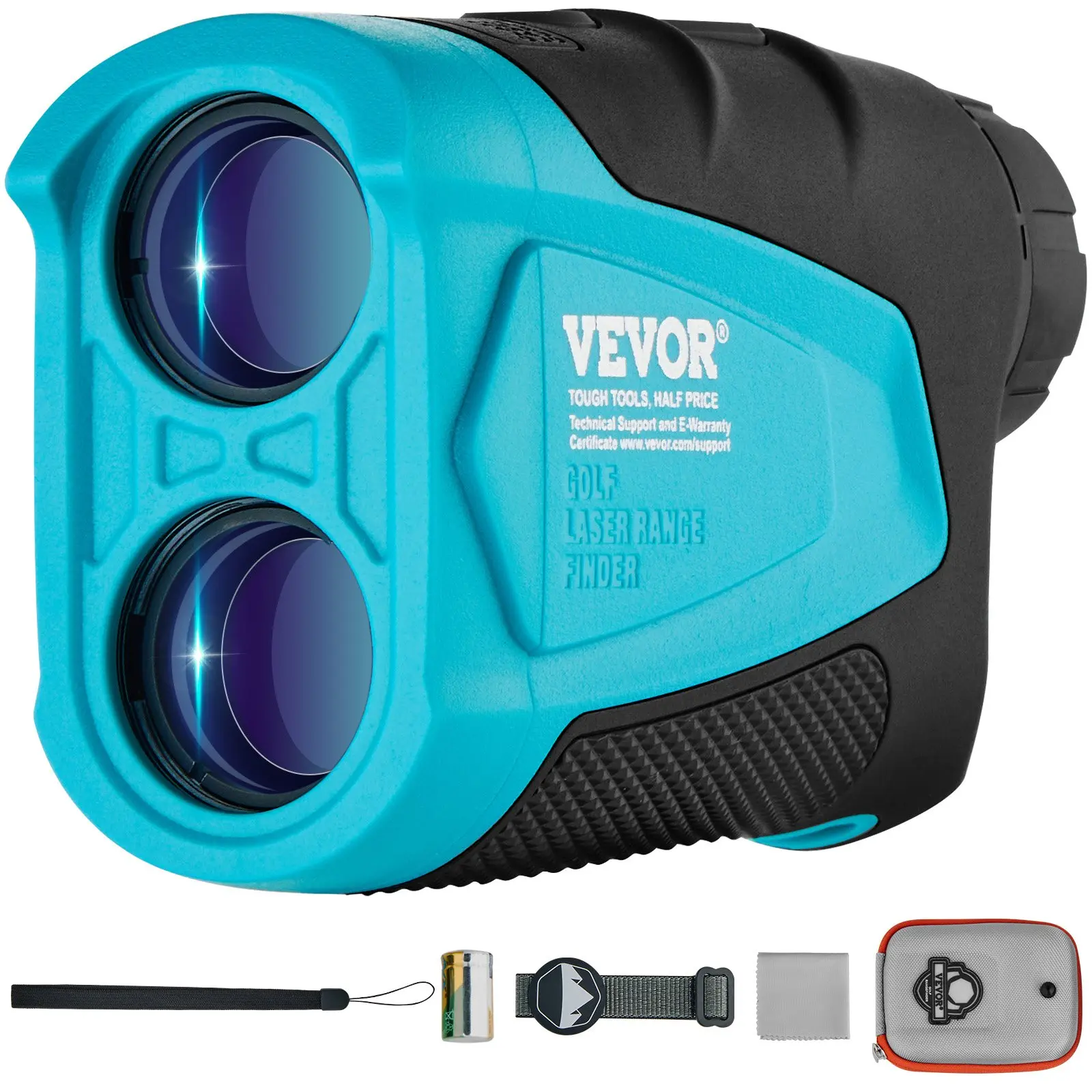 【DealsForYouDays】VEVOR Golf Rangefinder, 900 Yards Laser Golfing Hunting Range Finder, 6X Magnification Distance Measuring, Golfing Accessory with External Magnet Mount, High-Precision Flag Lock, Slope, and Batteries