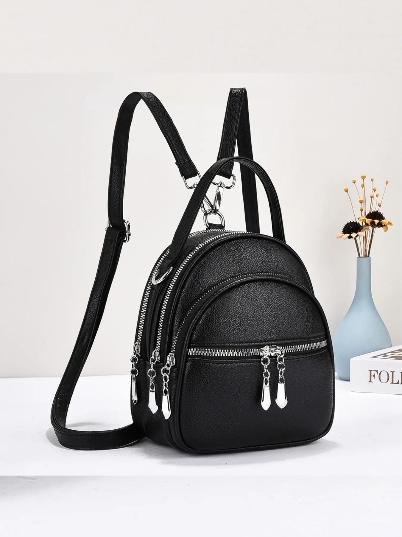 Fashionable Women's Multi Functional Backpack, Casual Versatile Shoulder Bag, Trendy Small Backpack for Daily Use, Stylish Casual Daypack