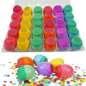 Set of 30 count Easter Confetti Eggs Cascarones, Explosion Eggs with Confetti Inside, Party  for Easter, San Antonio Fiesta Week, Cinco de Mayo, Birthday Party & Graduation Celebration