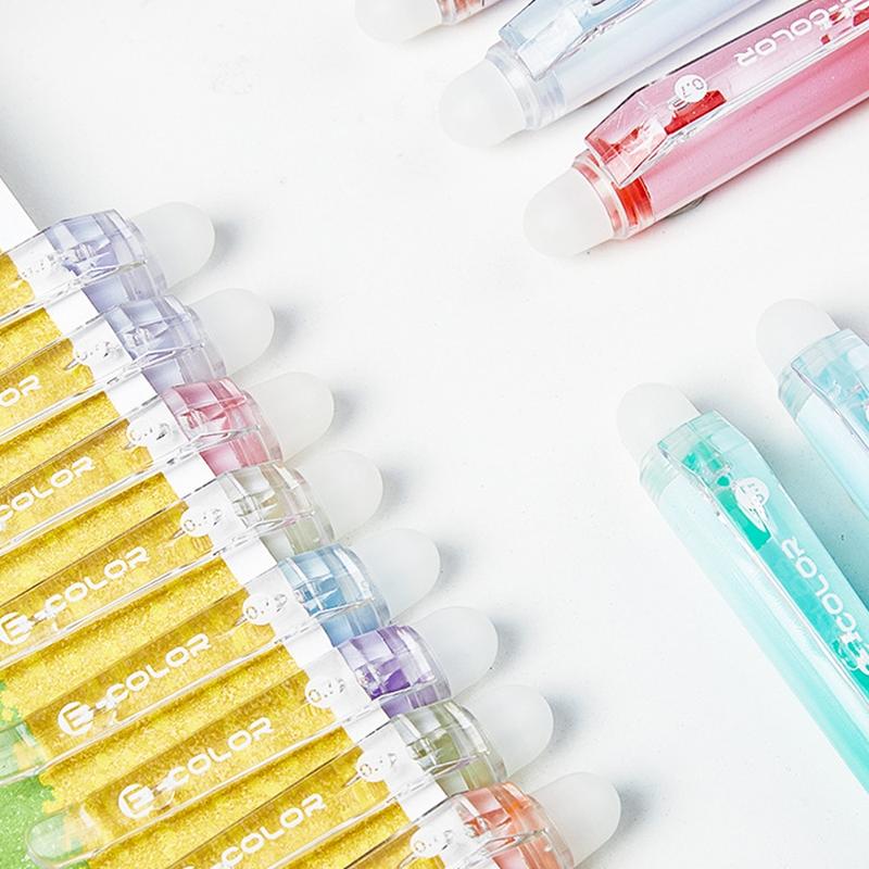 【Christmas Gift】Erasable Color Gel Pen Set, 12/24/36pcs Flexible Thin Head Click Pen, Suitable for Students, Teachers, Artists, Suitable for Drawing, Writing, Planning