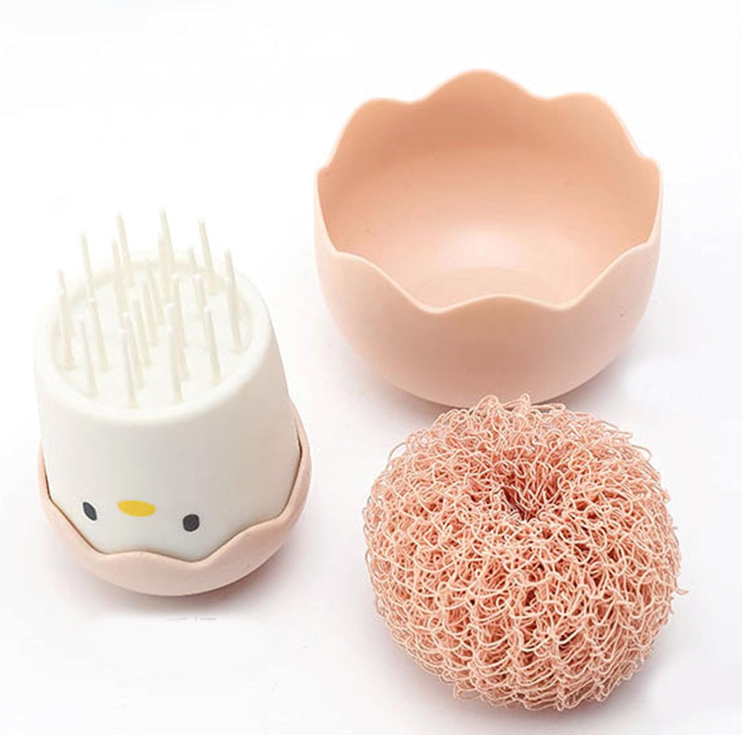 Non-scratch Scrubber / Stove Grease Remover / Dishwashing Brush with Handle / Cute Kitchen Gadget / Kitchen Cleaning Tool.Multi-functional reusable kitchen brushes!Suitable for both bathroom and kitchen use.You'll love this household cleaning marvel!