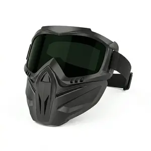 Multi-Functional Protective Mask, HD Anti-Fog Cycling Goggles, Detachable Ski Tactical Windproof Mask, Comfortable Sponge Lining