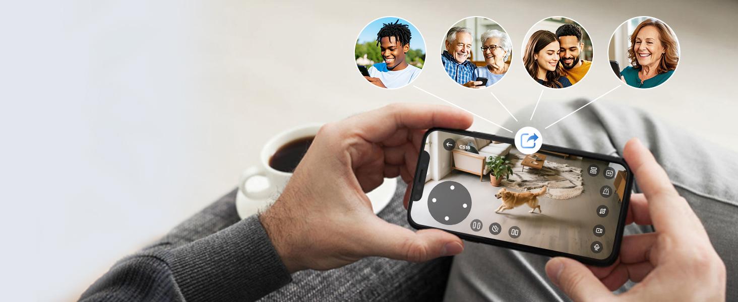 ZOSI 4K Indoor Security Camera C518 Pan/Tilt Pet/Dog/Nanny Plug-in Wifi Camera with Auto Tracking AI Detection 360° View Night Vision 2-Way Audio 5GHz/2.4GHz WiFi 64G Memory Card Included Button Installation