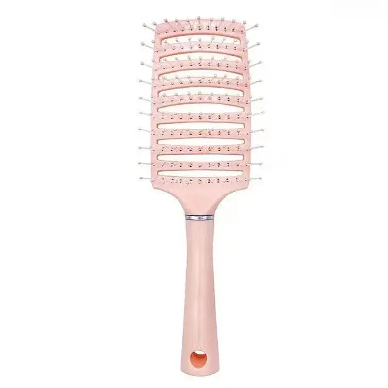 Curved Vent Hair Brush for Fast Blow Drying, Detangling Massage Hair Comb, Anti Static Hollow Design Styling Brush for All Hair Types, Smooth Frizz Control Hair Tool for Daily Styling, Salon & Home Use summerwins