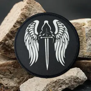 Punishment Angel Tactical Patches Printed Morale Badge Military Armband Combat Hook&Loop Patch Backpack Vest Stickers