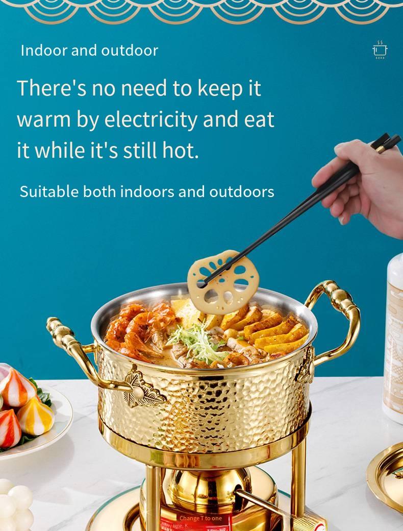 Inflatable Hot Pot, Single-Serving Hot Pot, Ideal for Private Dining at Clubs and Hotels, One Pot per Person, Gas Stove, Household Gas