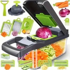 1pcs Vegetable Cutter, Multi-Functional Fruit and Veggie Slicer, Convenient Kitchen Tool, Ideal for Home, Restaurant, Camping, Parties