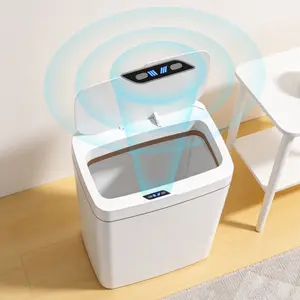 Smart Flip-Top Trash Can, Side Opening Design, Convenient Waste Management Solution, Durable & Easy-To-Clean, Perfect for Home Use