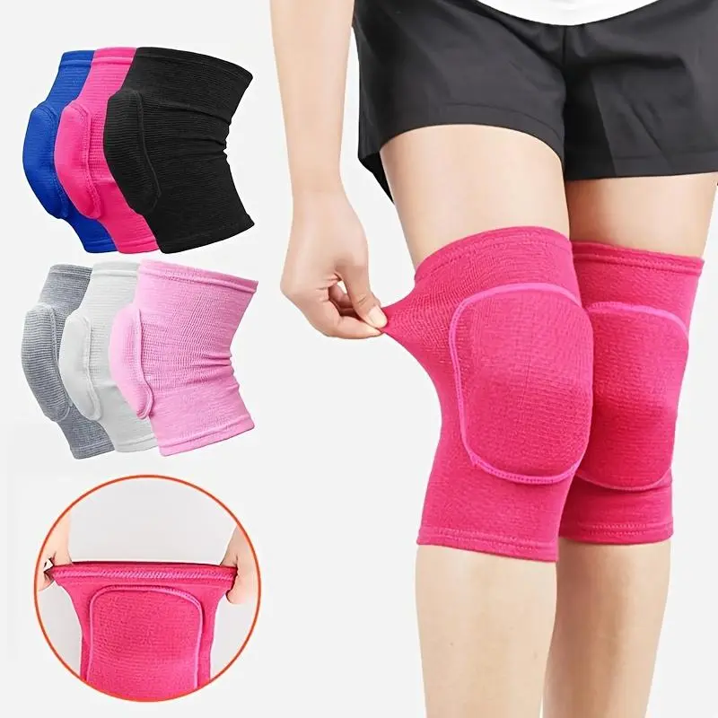 [Compression Knee Protection] 1pc Compression Knee Protection | Men's & Women's Elastic Thickened Sponge | Dance Yoga Fitness Tennis Running Bicycle Soft Breathable Sports Equipment