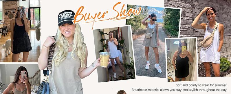 Imily Bela Women's Summer Mini Dress Casual Workout Tennis Dress with Shorts Sleeveless Althletic Dresses Outdoorfun Imily Bela Women's Summer Mini Dress Casual Workout Tennis Dress with Shorts Sleeveless Althletic Dresses Outdoorfun