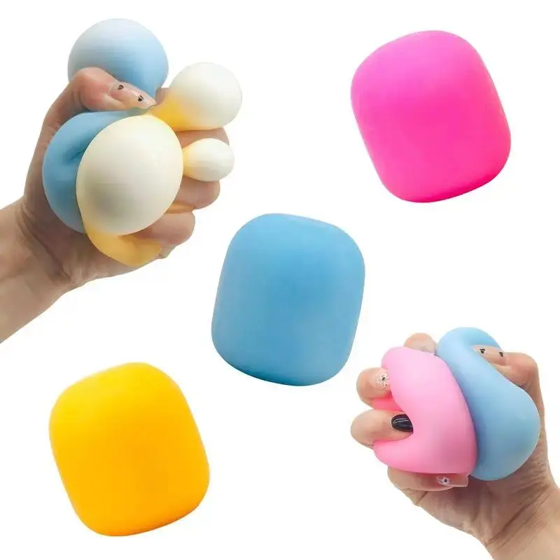 Marshmallow Squeeze Ball Color Changing In Sunlight Squishy Stress Relief Toy Cylindrical Fidget Toy For Adult Anxiety Blind Box