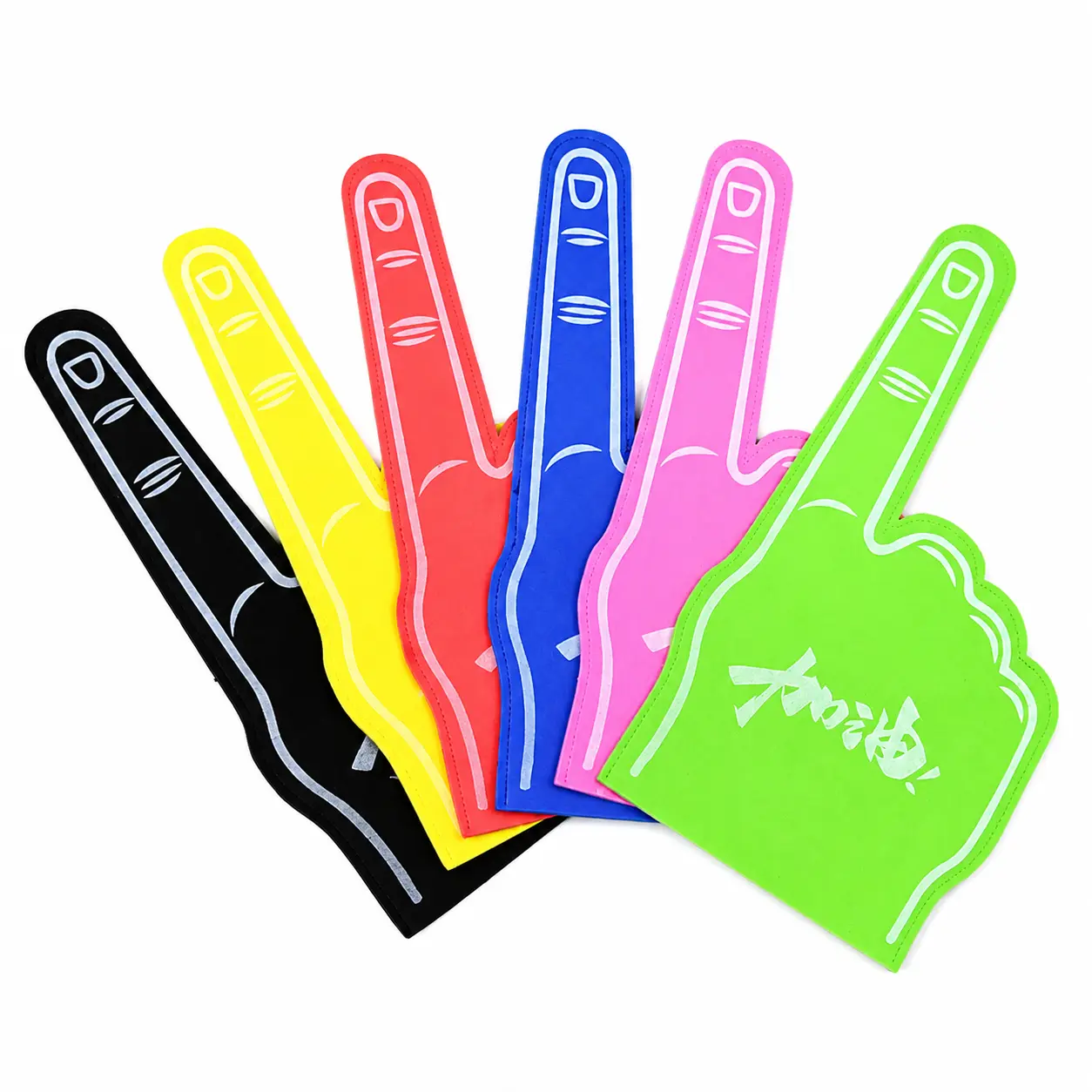 Factory direct supply EVA palms, cheerleading clapping gloves, cheering prop gloves, foam finger sleeves