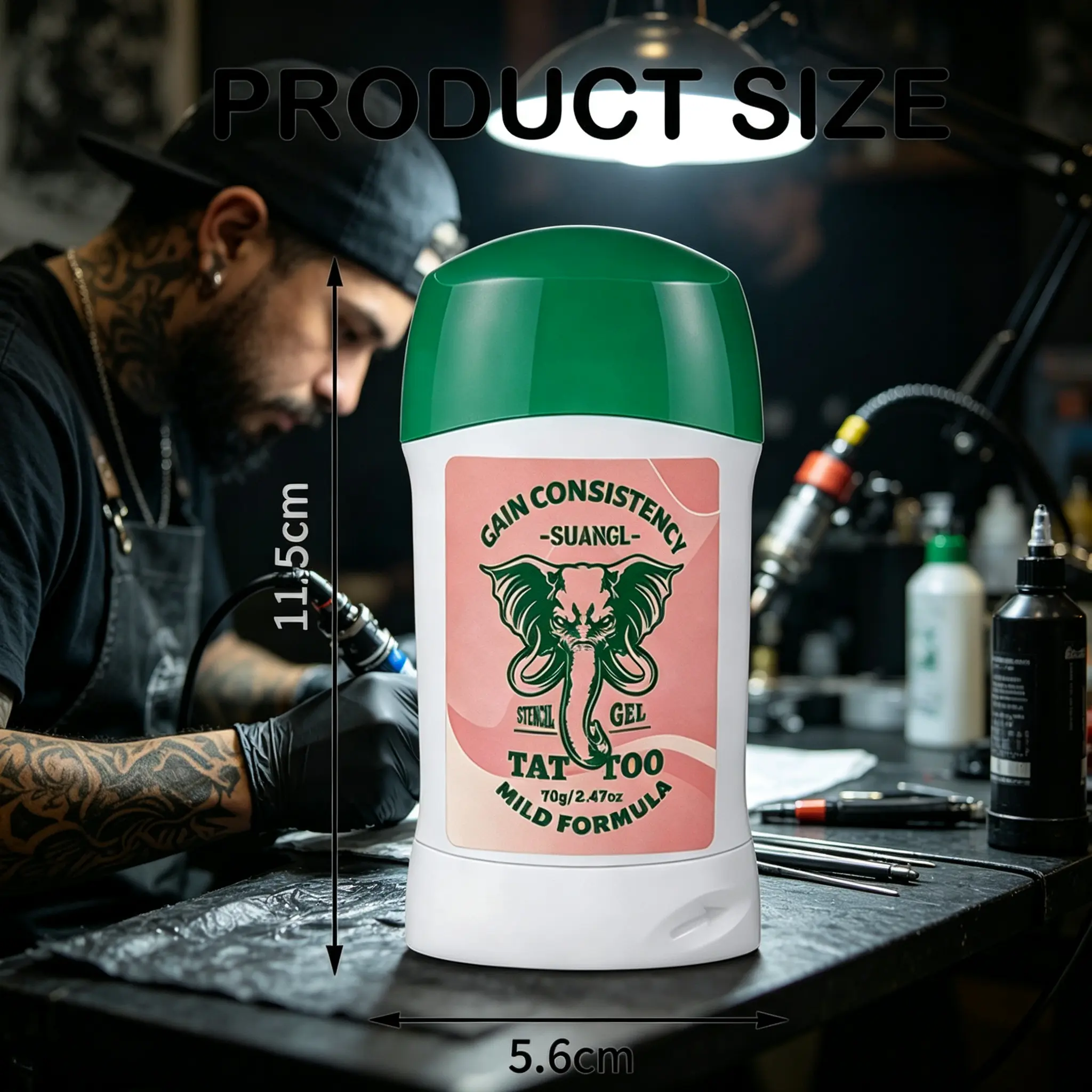 Pink Tattoo Transfer Paste (1/2 Pcs), 70g/Bottle Professional Magic Gel for Precise Transfers, Temporary Tattoo Supplies for Beginners, Body Art Sticker Equipment