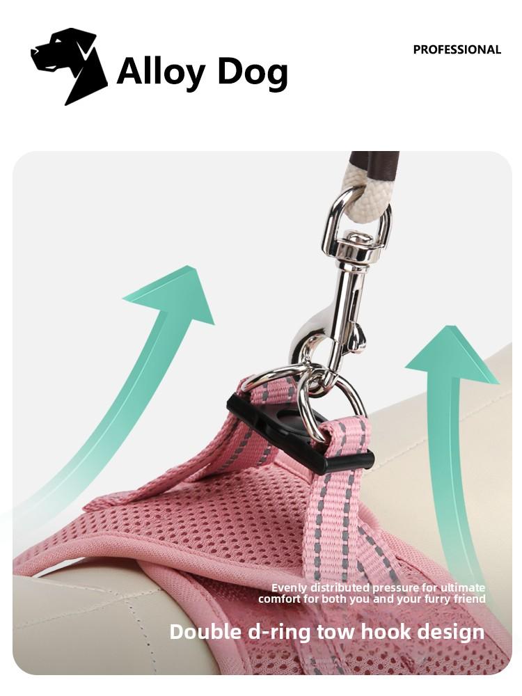 Vest Style Pet Harness For Small And Medium Dogs, Breathable Comfort Escape Proof For Outdoor Walking