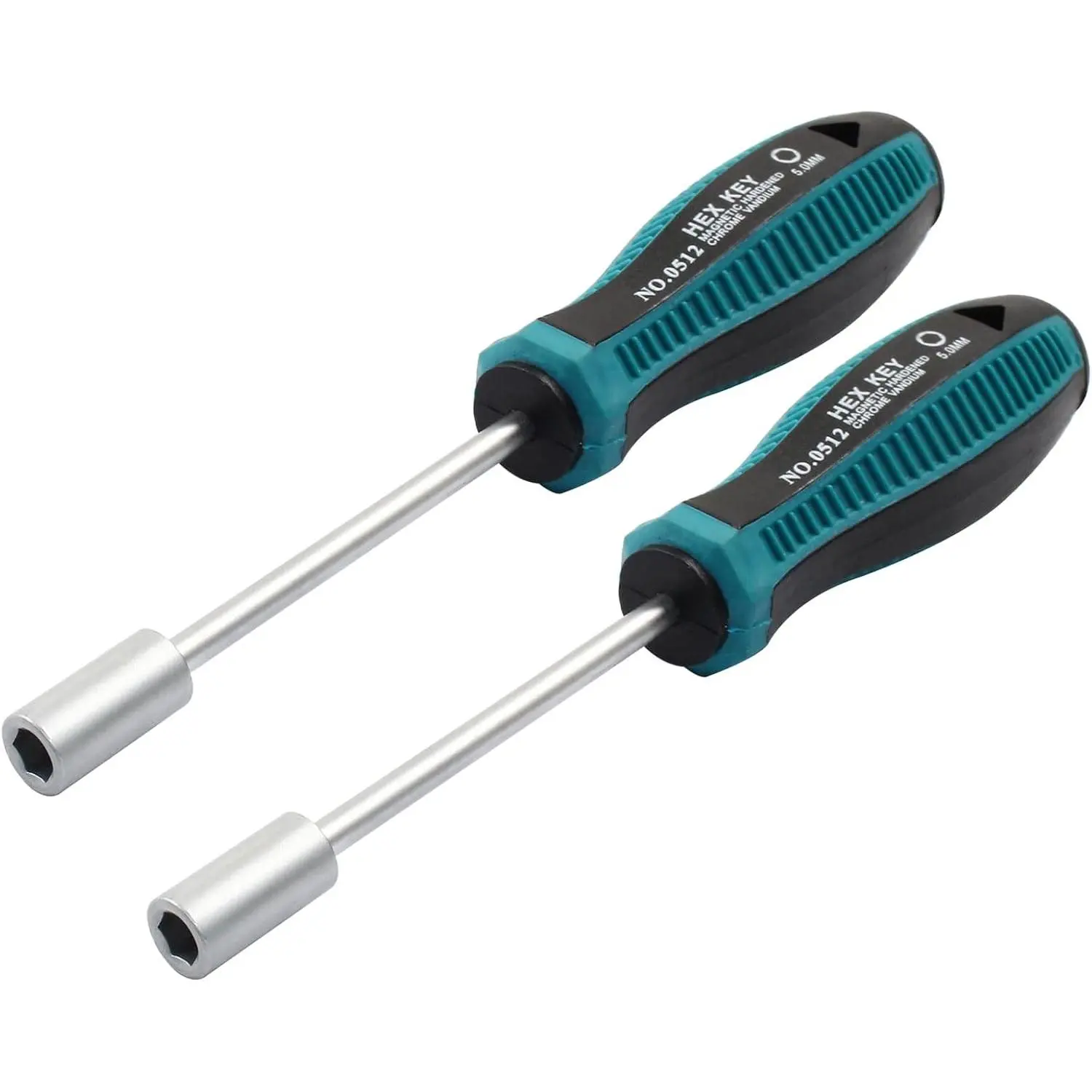 4 count 5mm Nut Driver Socket Driver Non- Tip Six Point Hex Nut Driver