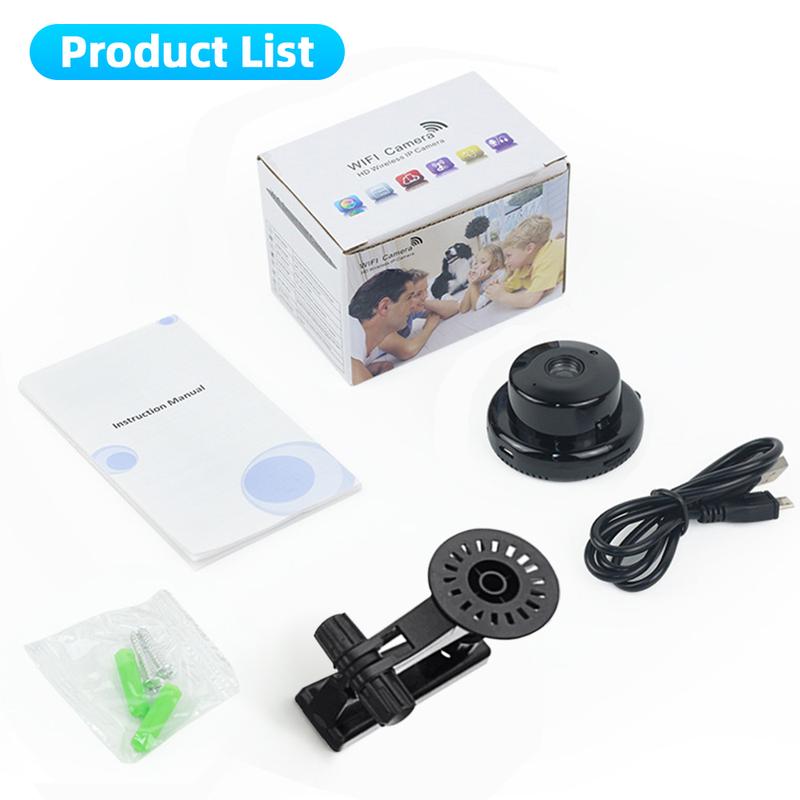 V380 WiFi Wireless Home Security 1080P HD Video Camera/Dome Camera/Night Vision/Home IP Camera/Motion Detection/Security Surveillance System/Mini Size, iOS/Android App - Cloud Service Available