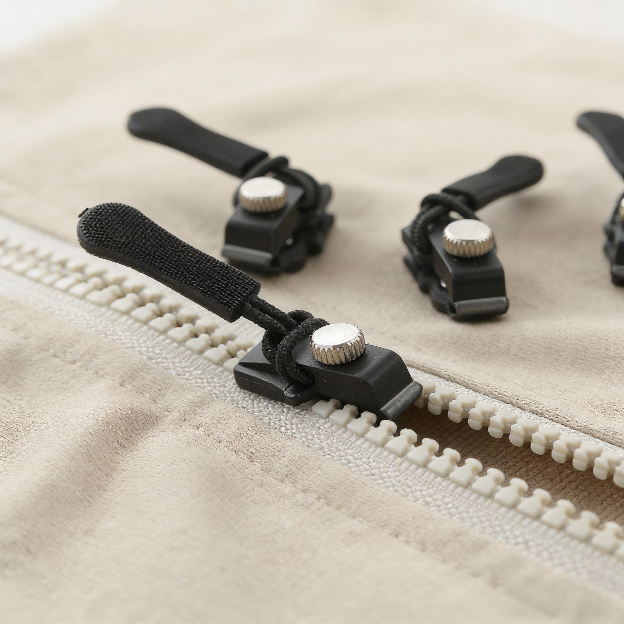 9Pcs Universal Detachable Zipper Pulls Set 3 Sizes Replacement For Broken Zippers Household Repair Tools