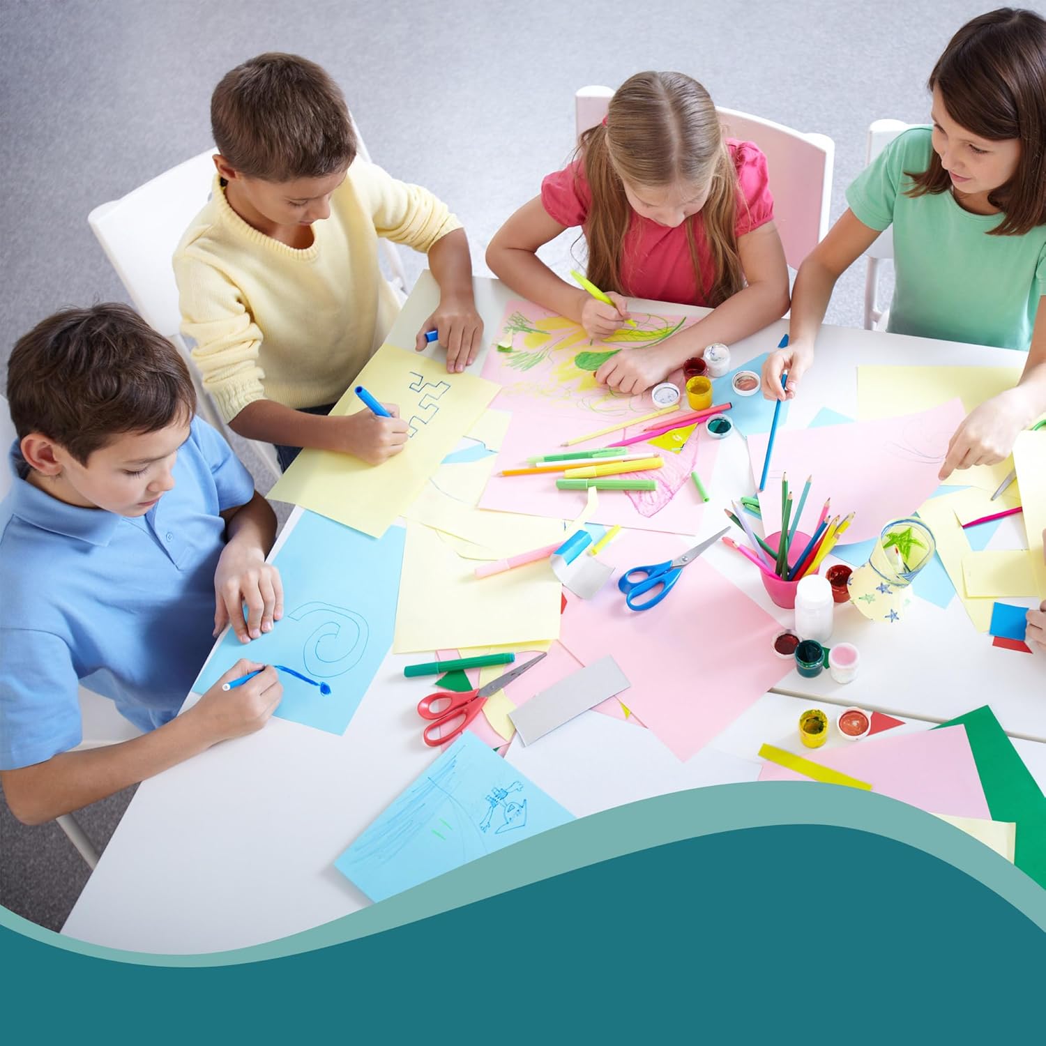 Assorted Colors Bulk for  School Supplies A4 Copy Paper Construction Paper  Classroom Supplies Elementary  for Arts Painting Coloring Drawing Crafts (100)