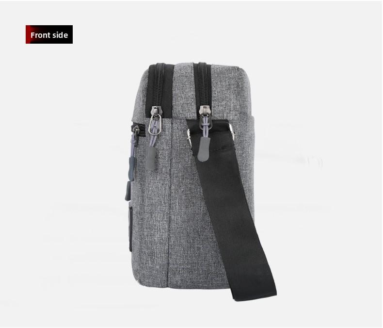 Casual Business Men Messenger Bag Version Simple Oxford Cloth Cross Body Shoulder Bag for Male Daily Use, Work, Travel Outdoors
