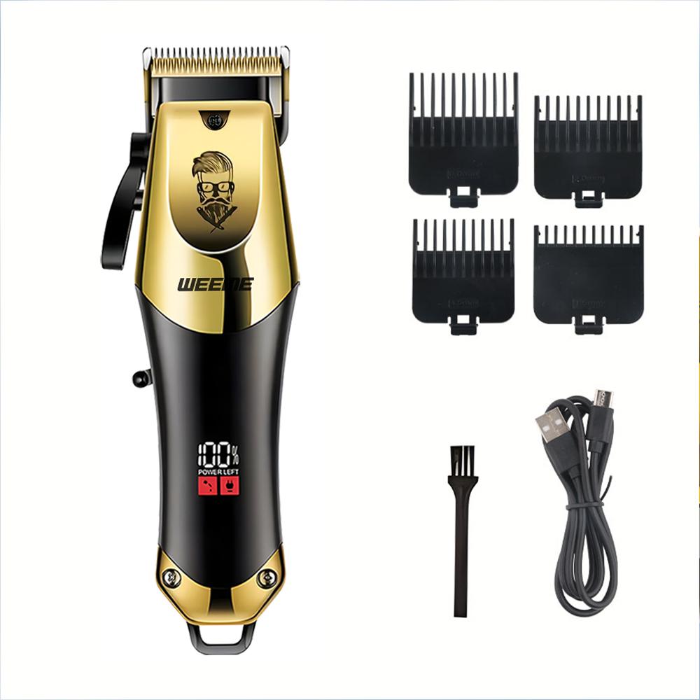 Weeme  1 pc/4 Pieces Men's Professional Electric Shaver Set, Multifunctional Hair Shaver, USB Rechargeable, T-Head Trimmer, Razor, Nose Hair Clipper, Holiday Gift.