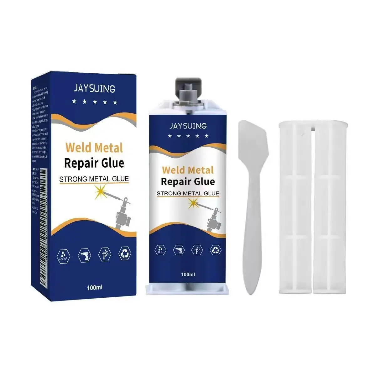 Jaysuing Casting Resin, Waterproof High-Temperature Mold Repair Glue, Durable for Metal Stone Ceramic Molds, Crack-Filling Epoxy Adhesive