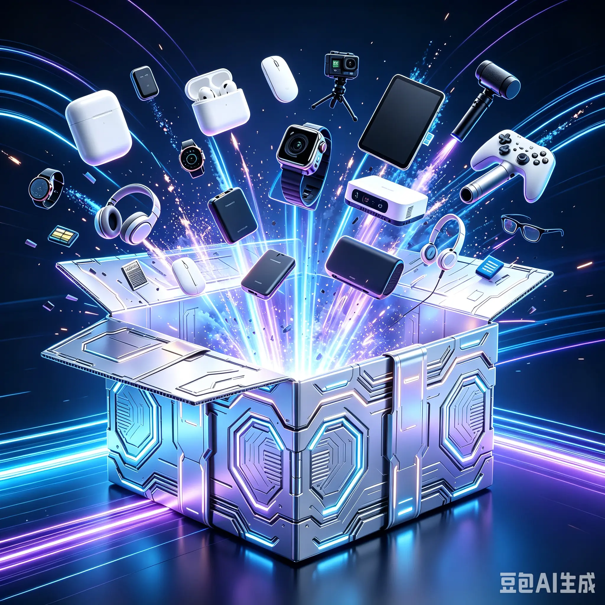 Incredible Tech Mystery Box! Random Smart Devices, Headphones & Digital Gear Included – Thrilling Unboxing Moments, Sturdy Build, Grab This Trending Lucky Box to Win Cool Tech Treasures!