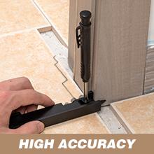 Multi-function Scribing Tool- Construction Pencil- Aluminum Alloy Scribe Tool with Deep Hole Pencil,DIY Woodworking Scribe Gauge Scriber Line Maker Measuring Tool,Gifts For Men(5.5Inch BLACK)