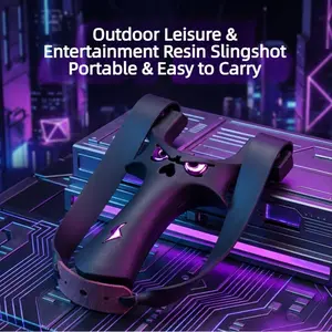Entertainment Cannon-Style Slingshot Set with Rubber Bands, Complete Kit for Fun Outdoor Activities, Durable and Easy-To-Use Design