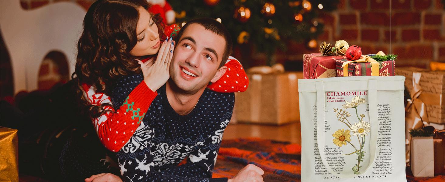 Flower Butterfly Aesthetic Canvas Tote Bag Large Capacity 12 oz Birthday Gifts Bag for Women Aesthetic Reusable Shopping Bag for Mom Teacher