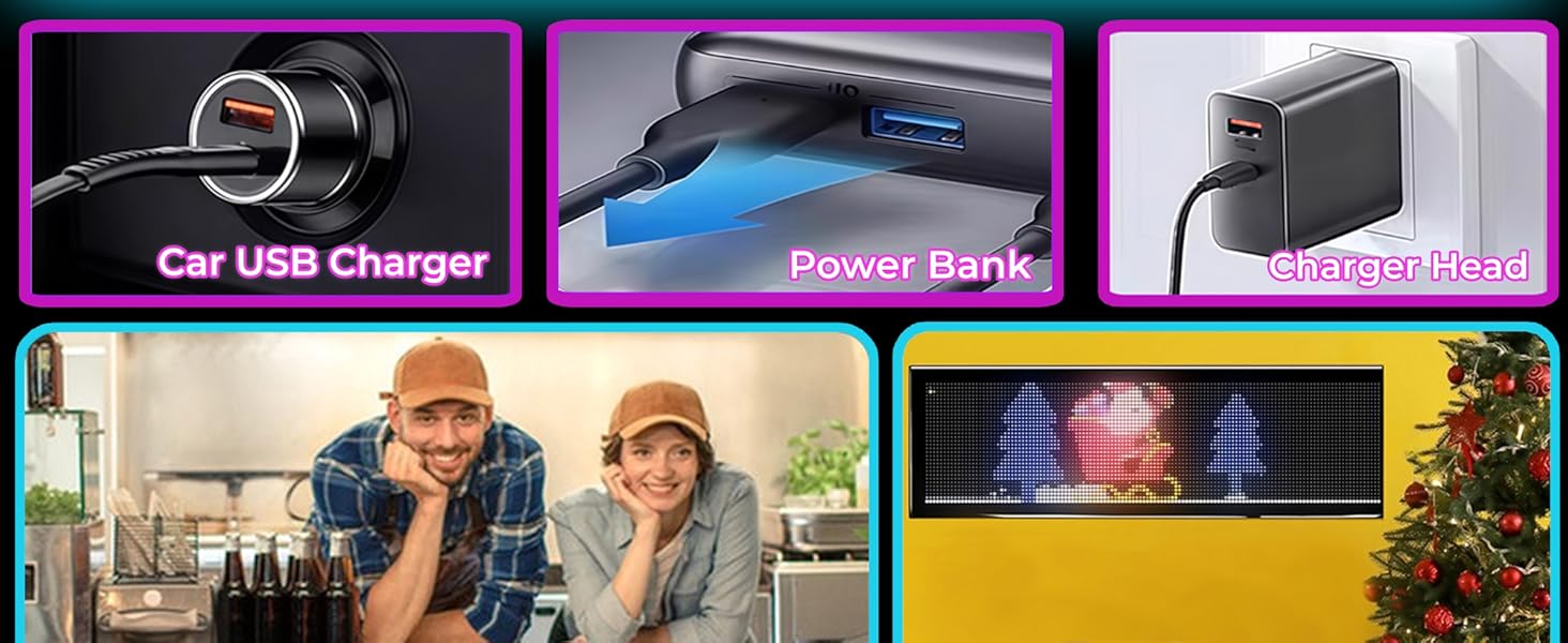 Devil's Eye Light - Upgrade Programmable Dynamic Led Display with Remote + APP Dual Control, Custom Text, Animations & Graphics for Trucks/RV (Trucks/RV)