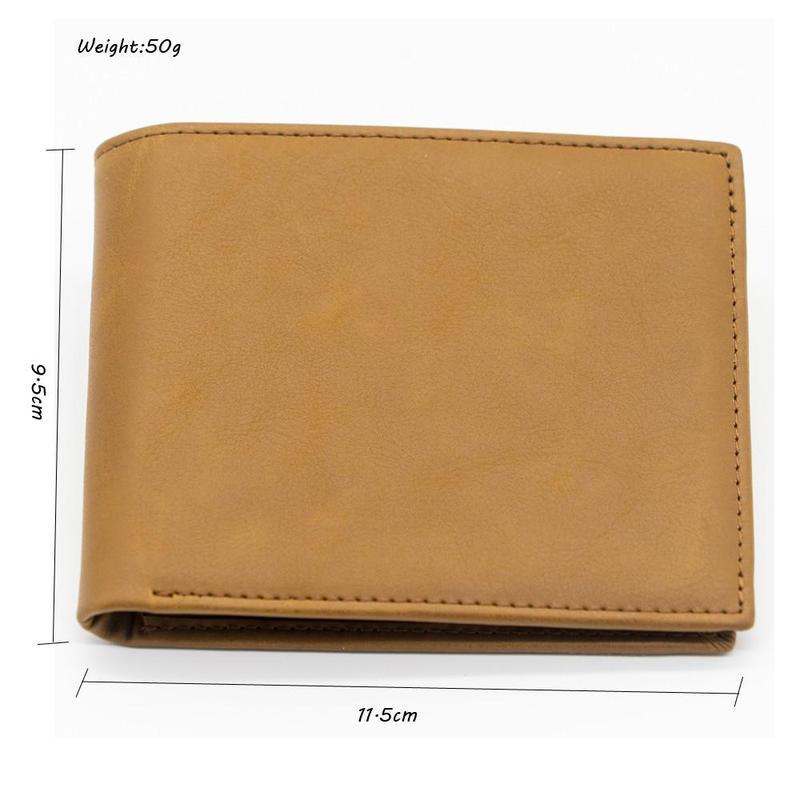 Custom Leather Front Pocket Wallet Ultra Slim RFID Simple Credit Card Wallet for Men Bi-Fold Design Personalized Gift for Dad to Son Engraved Wallet for Son from Parents
