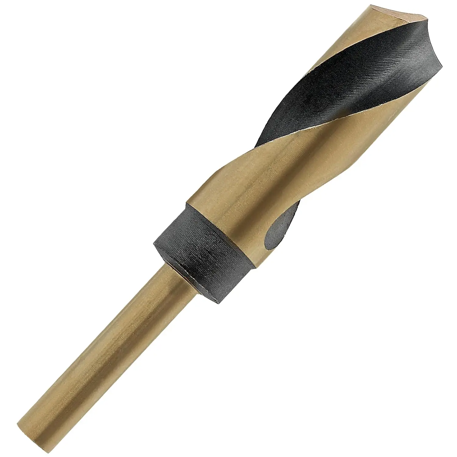 1" Reduced Shank Drill Bit, 0." Shank HSS Drill Bit Black and  Oxide Finish, 115  Split Point Industrial Drill Bit for General Building Engineering Woodworking DIY Projects