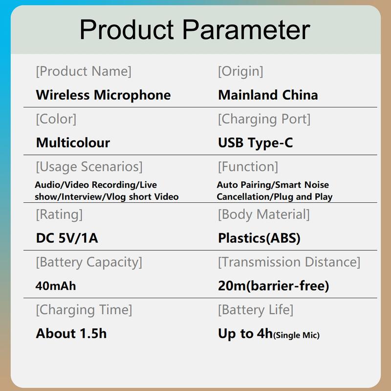 Wireless Mini Lavalier Microphone for iPhone, iPad & Android, Intelligent Noise-Cancelling Plug & Play Lapel Mic for Lightning, USB-Rechargeable Microphone for Short-Video Platforms, Video Recording, Vlogs & Live Streaming, USB Rechargeable Mic