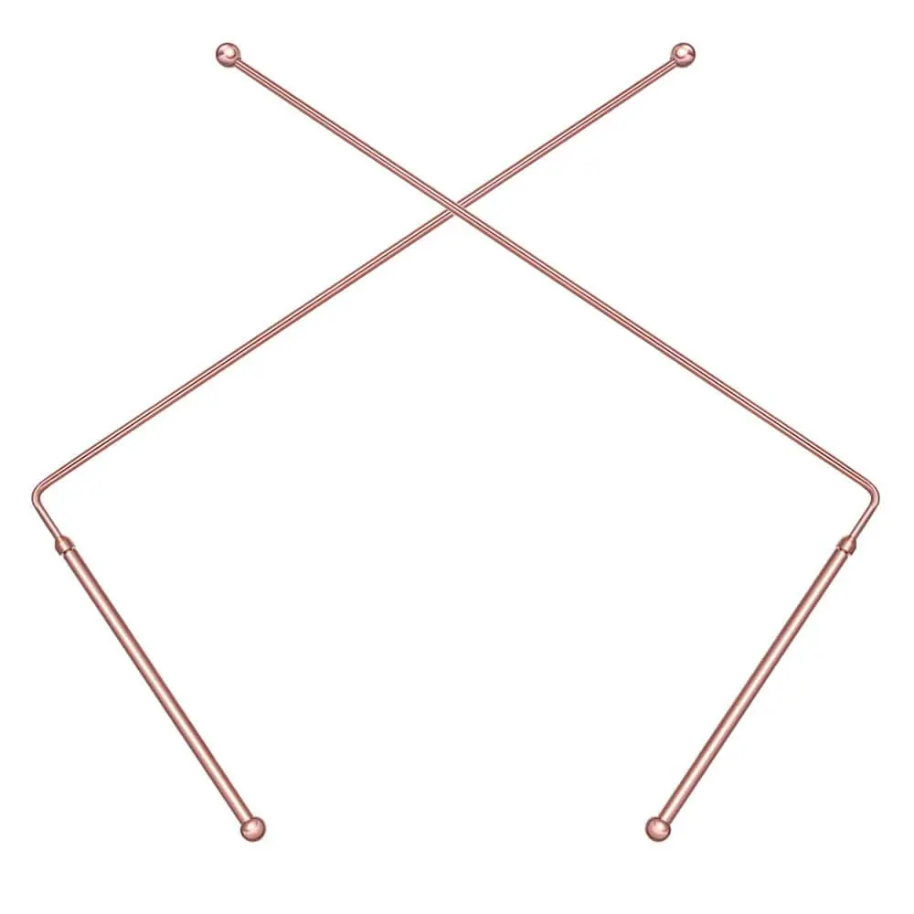 99.9% Copper Dowsing Rods 2PCS Divining Rods for Ghost Hunting Tools Divining Water Treasure Buried Items