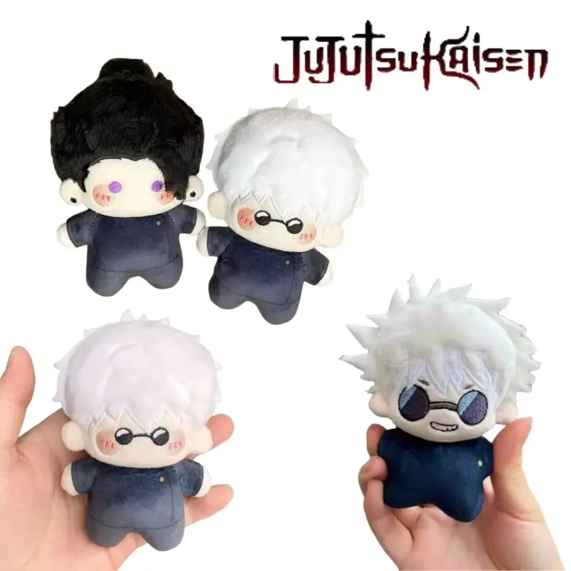 12cm Jujutsu Kaisen Doll Cute Satoru Gojo Plushies Bag Pendant Kawaii Stuffed Anime Geto Suguru Plush Toy Xmas Gifts For Fans