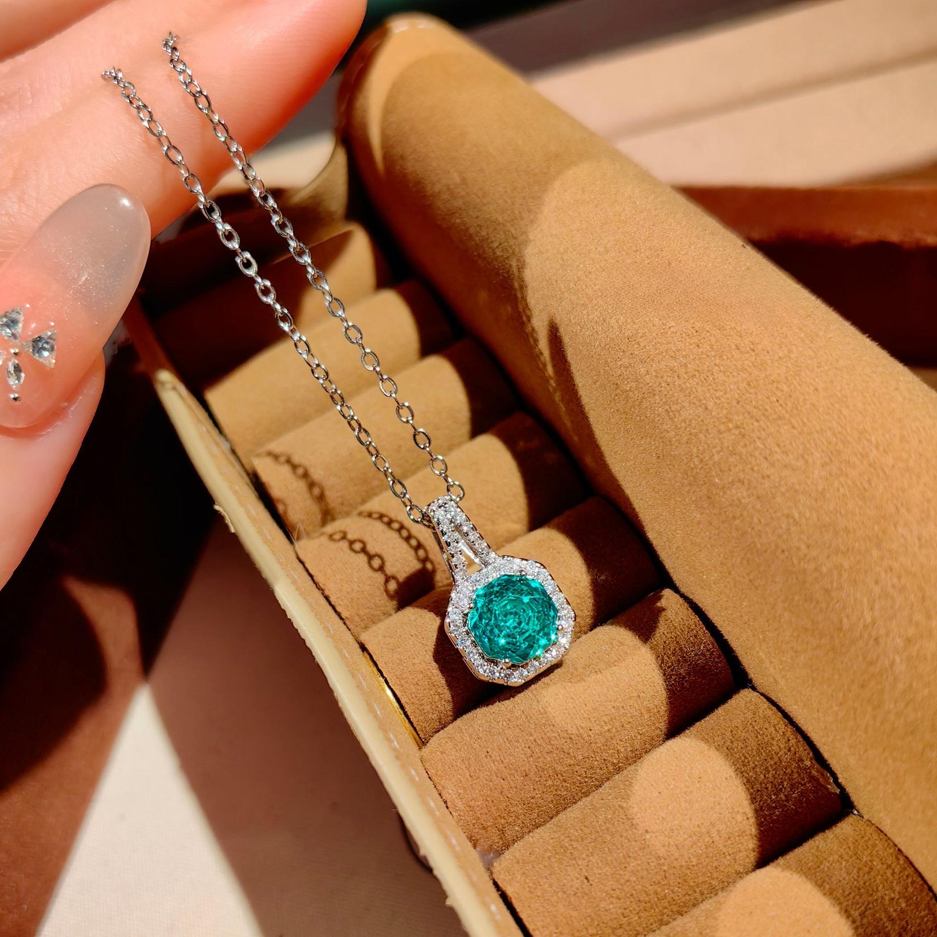 💎 ✨   Octagonal Rose Cut Full CZ Set |   Pendant Necklace + Matching Ring |   Both in Cubic Zirconia |   Sleek & Sophisticated Design |   Everyday Chic – Timeless Gift for Anyone