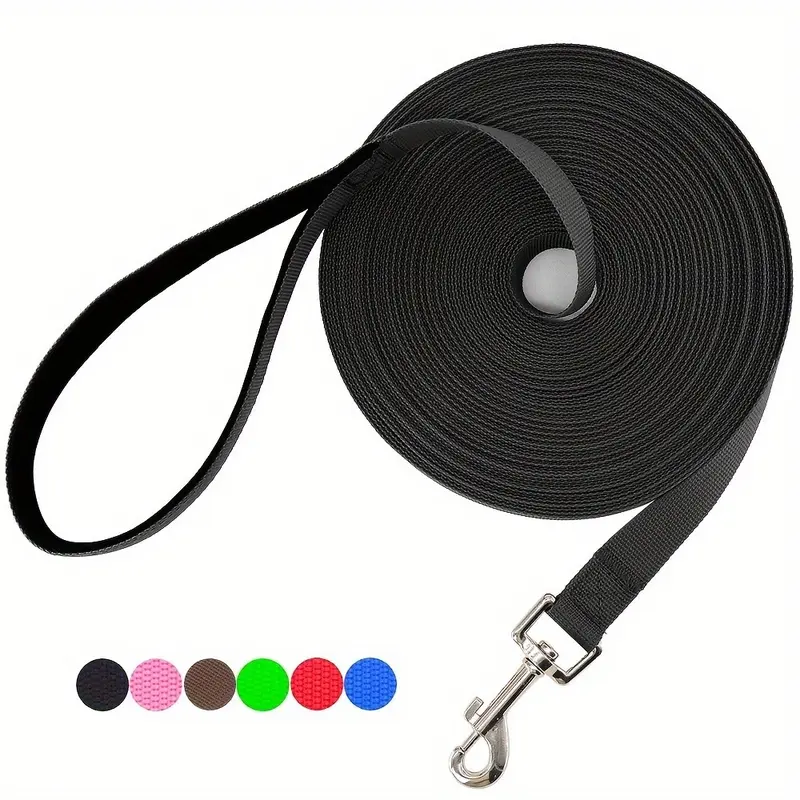 Super Long Pet Leash, Polyester Dog Training Rope, 5.9-50 Feet, Ideal for Obedience, Play, Camping, Backyard Exercise, Outdoor, All Dog Breeds