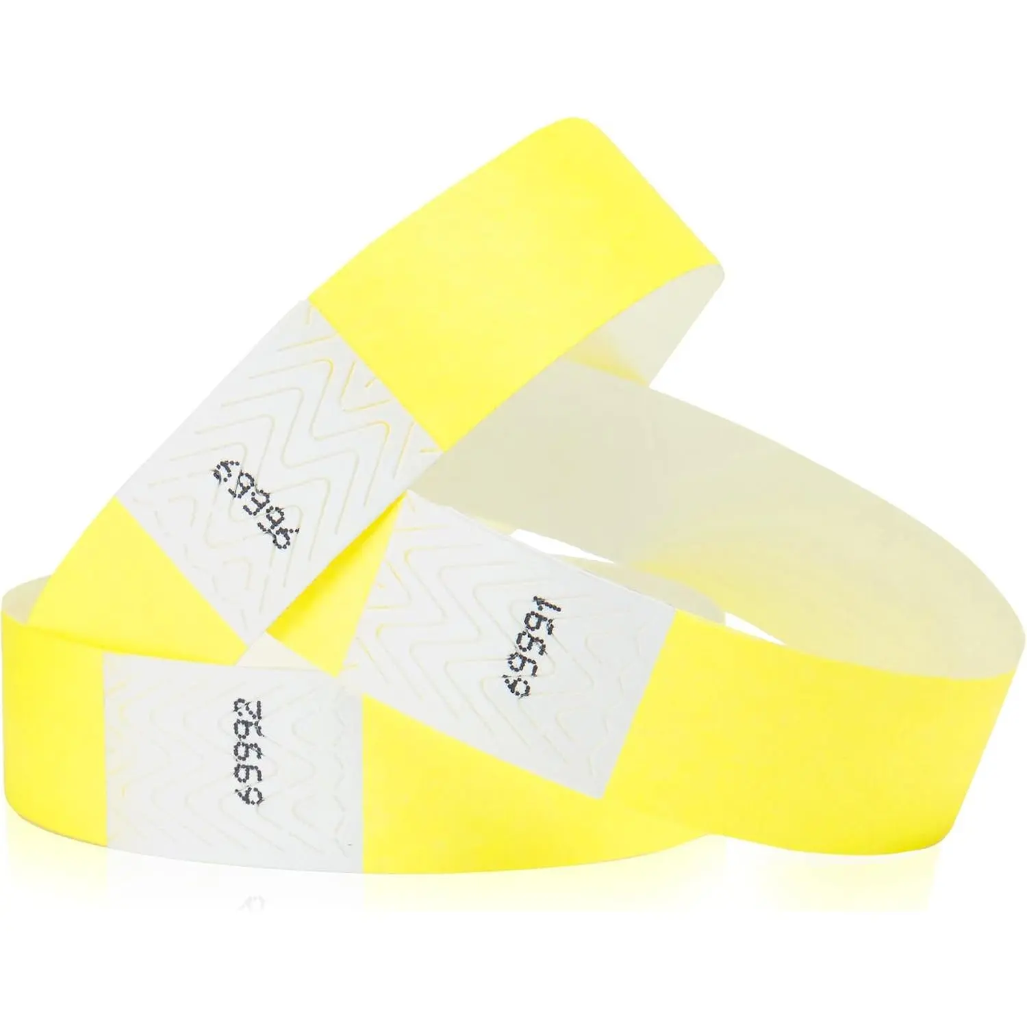 300  Neon Yellow Tyvek Wristbands for Events – Tamper-Proof Design & Fluorescent Color  Reuse – -Grade Bracelets for  &  ID, Party & VIP