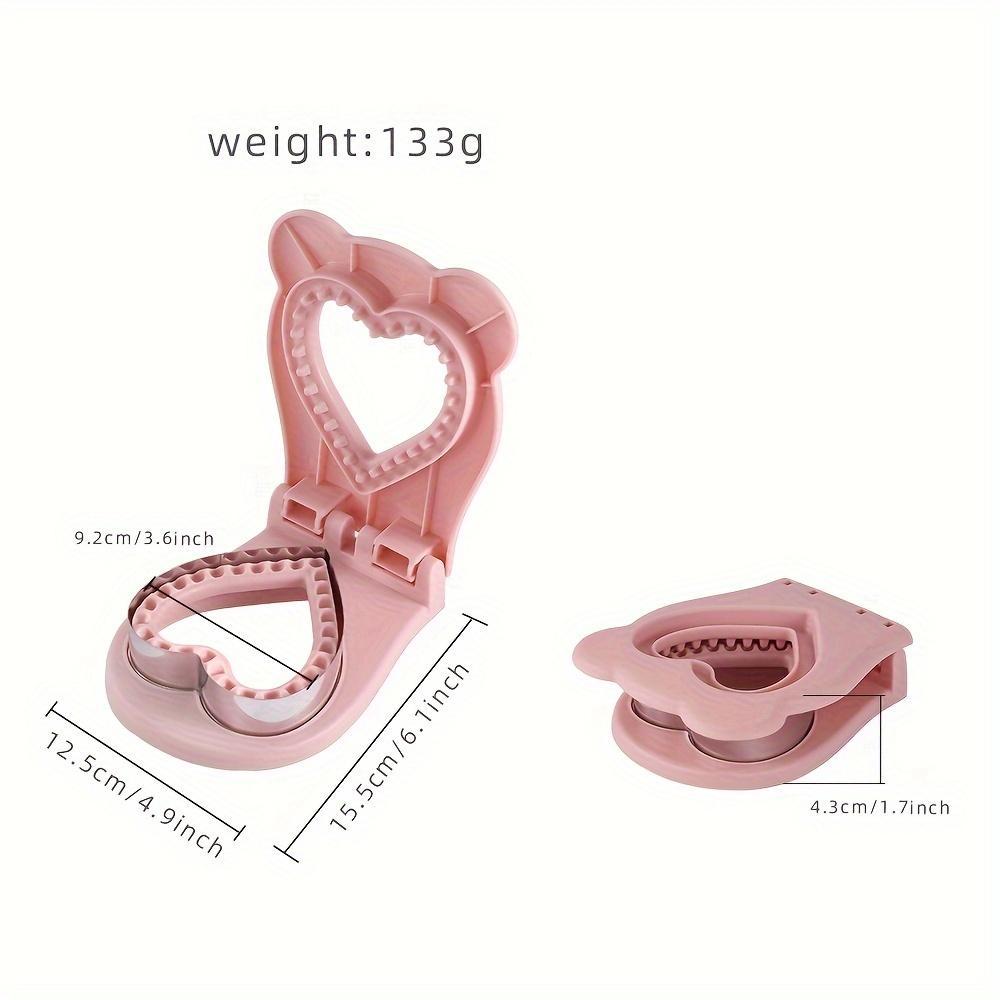 1pc, Heart Shaped Sandwich Cutter And Sealer, Easy Pastry Cutter, For Lunch Box Decoration, Baking Tools, Kitchen Accessories