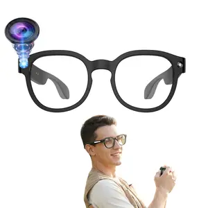 Video Recording Multifunctional Smart Glasses, with Anti-Shake Camera,  Video Recording, 270Mah Battery ,Hands-free Bluetooth Calling,Music Control, AI Translation ,3 Lens Total(Sunglasses +Anti-Blue Lens+Gradient ),AI Glasses