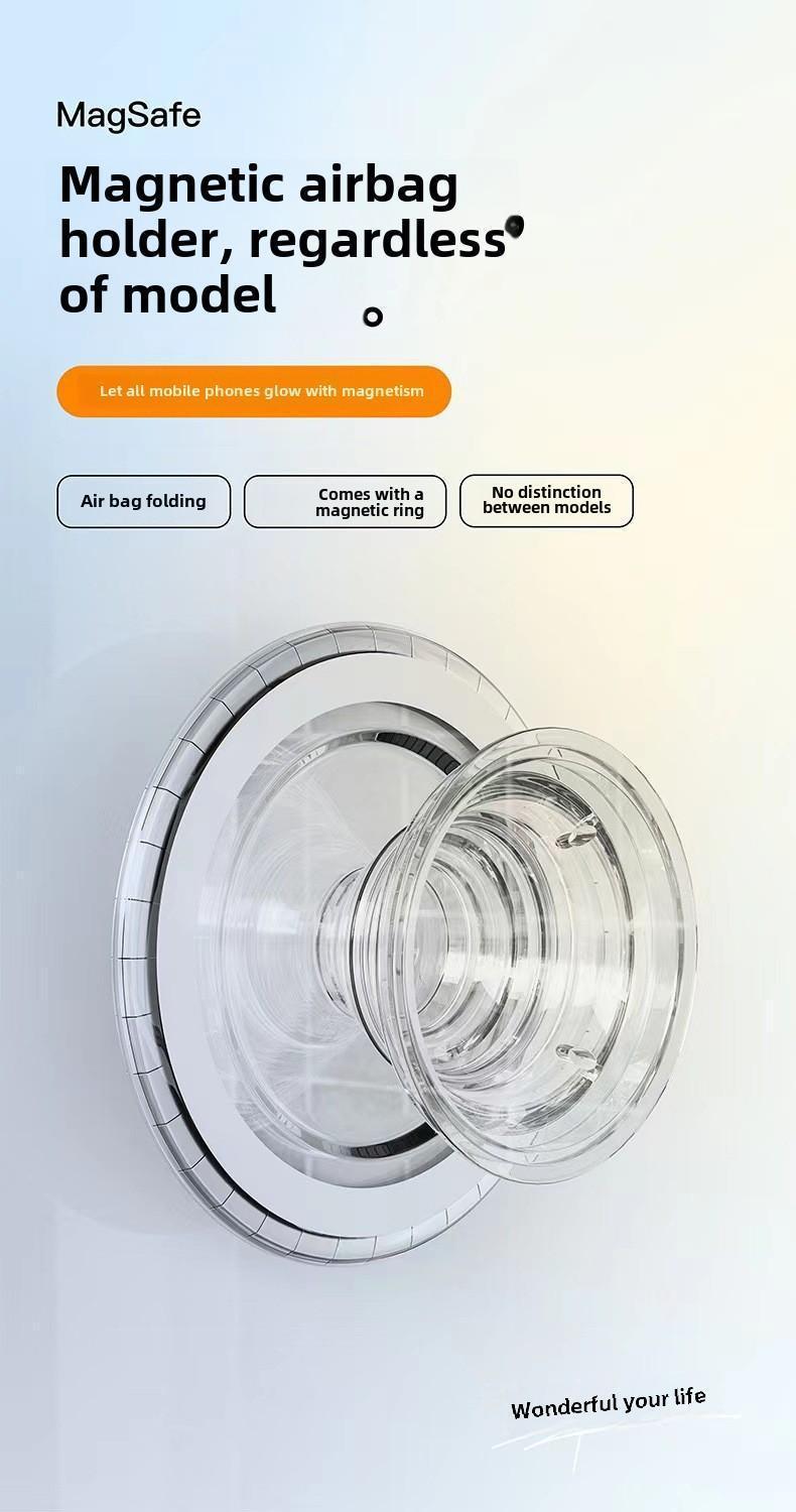 Grippopso Magnetic Folding Mobile Phone Grip Holder Socket Support Tok for IPhone 16 15 14 13 Ring Finger Expanding Stand