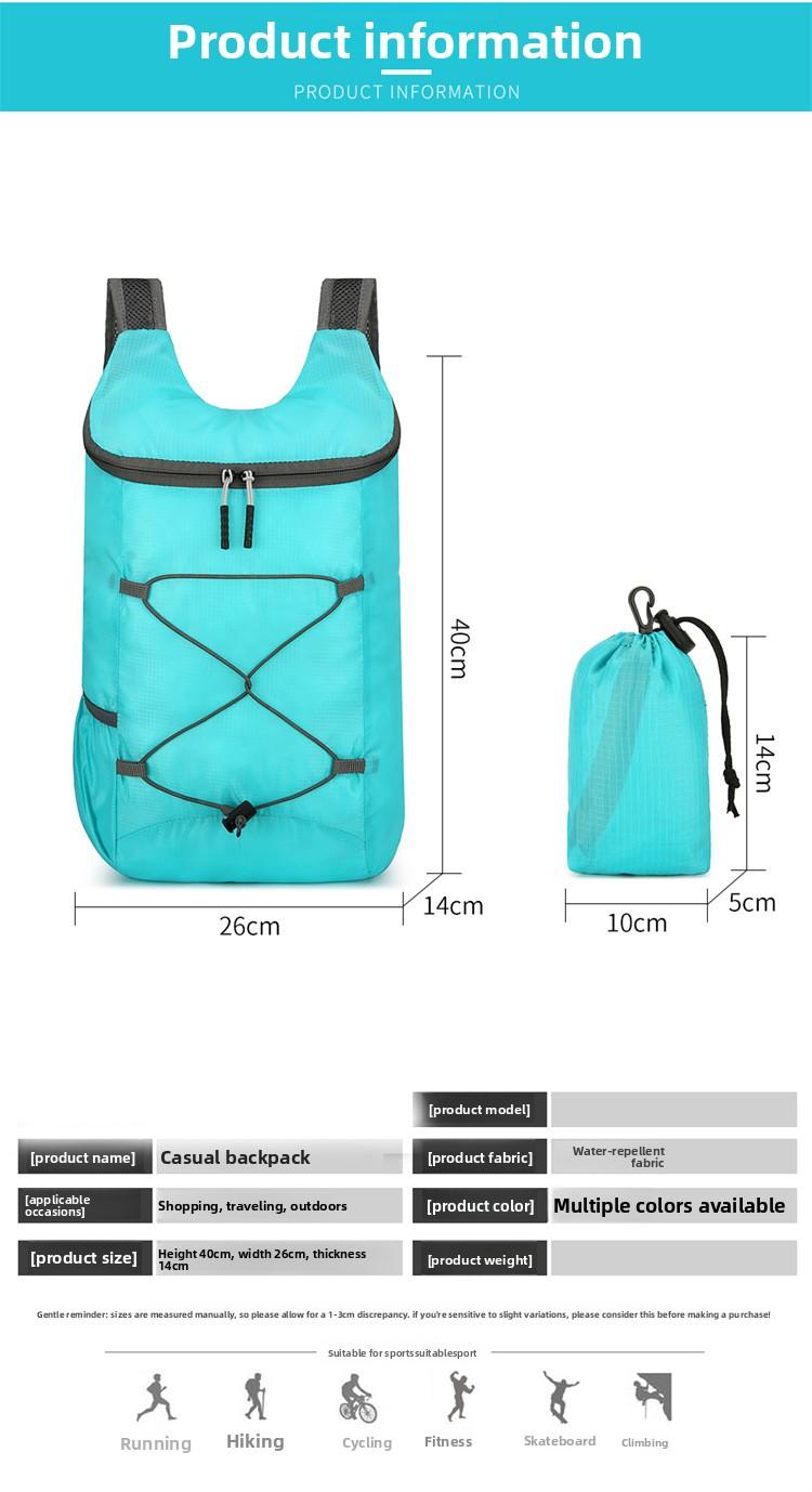 New Outdoor Folding Bag Ultra Light Portable Foldable Travel Bag Fitness Sports Backpack Gift Backpack